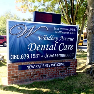 - Architectural Signage - Monument Sign - Whidbey Avenue Dental Care - Oak Harbor, WA