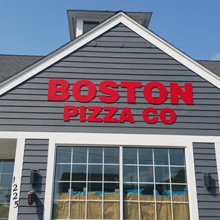 Boston Pizza Co Company Sign in Weymouth, Mass
